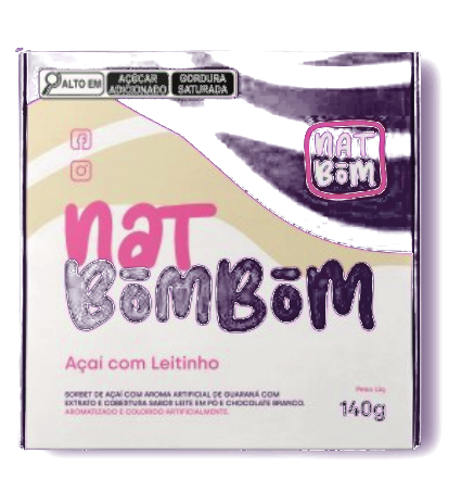 Nat Bombom — Açaí com Leitinho 140g