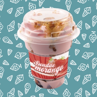 Sundae Sabor Morango